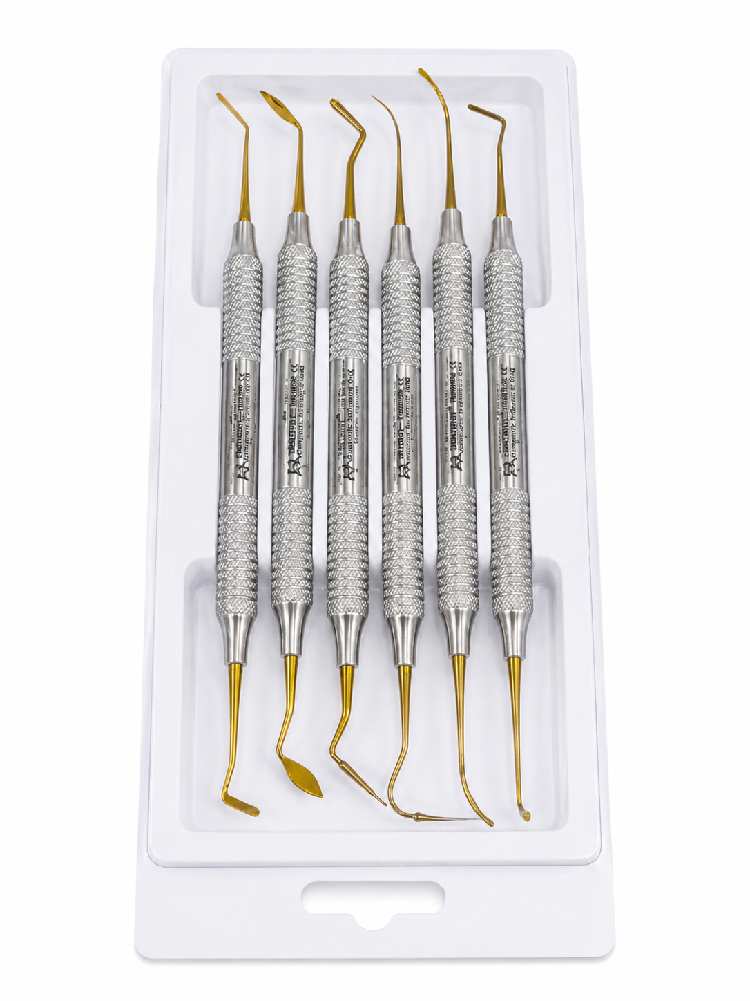 Dentavit Gold Plated Composite Instrument Kit 6 Pcs