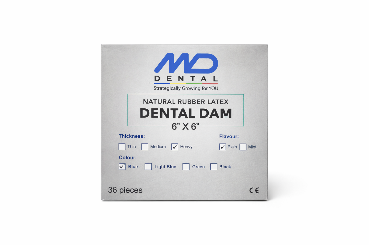 MD Rubber Dam Sheets 6x6