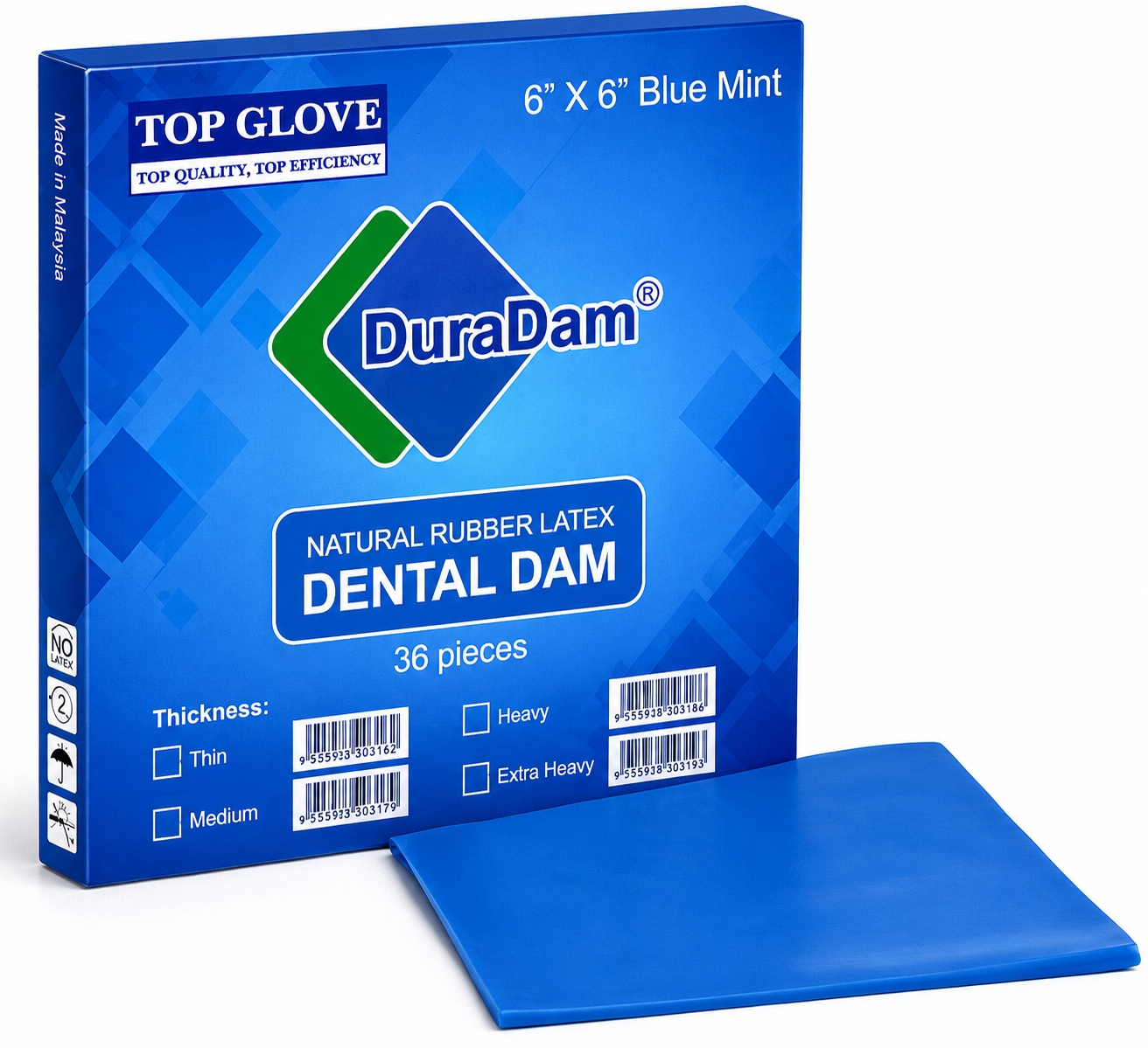 Dura Dam Rubber Dam Sheets 6x6