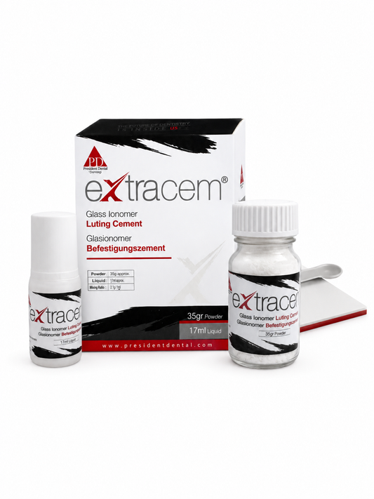 PD ExtraCem - Glass Ionomer Luting Cement - Powder 35 gr+ 17 ml Liquid