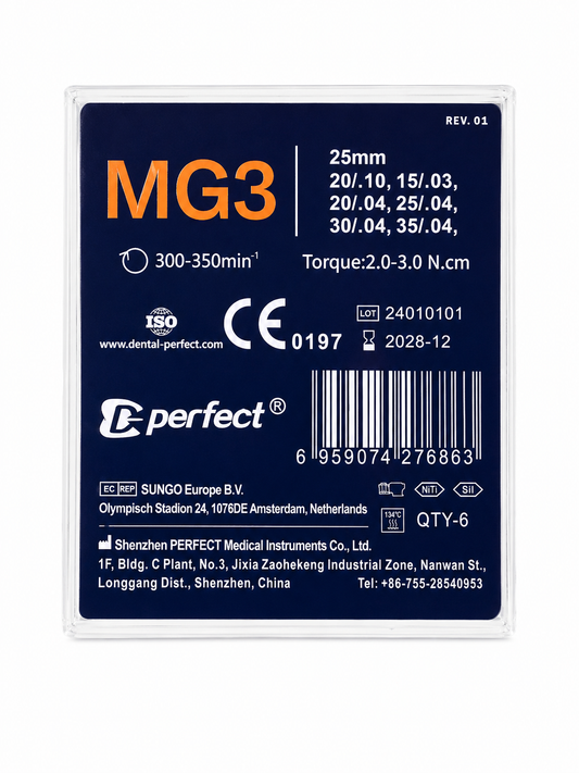 MG3 Gold Assorted kit 6Files 25mm