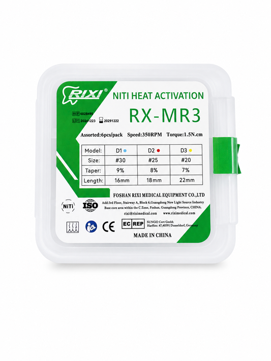 RiXi RX-MR3 NITI Heat Activatied Reatreatment Kit 6 Files