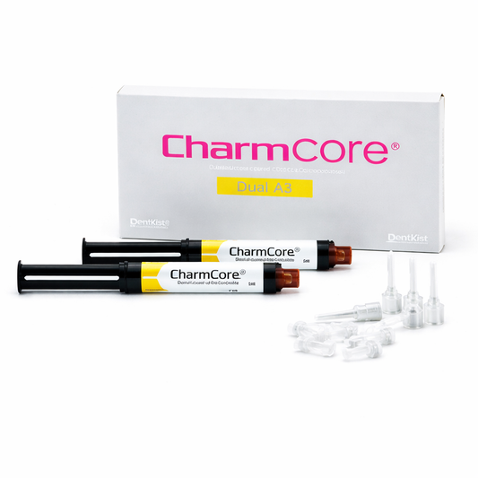 Dentkist Charmcore Dual Cure Core Build up Material  2 Syringes
