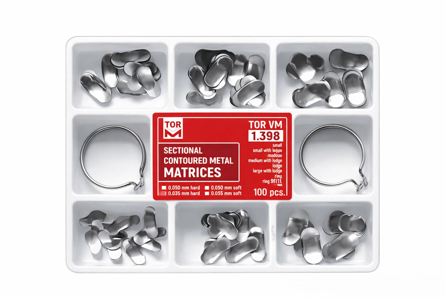 Tor Vm Sectional Matrices Kit 100pcs