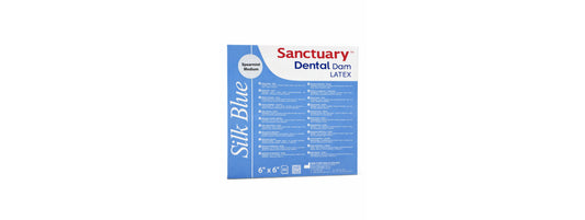Sanctuary Silk Blue Rubber Dam Sheet 6x6